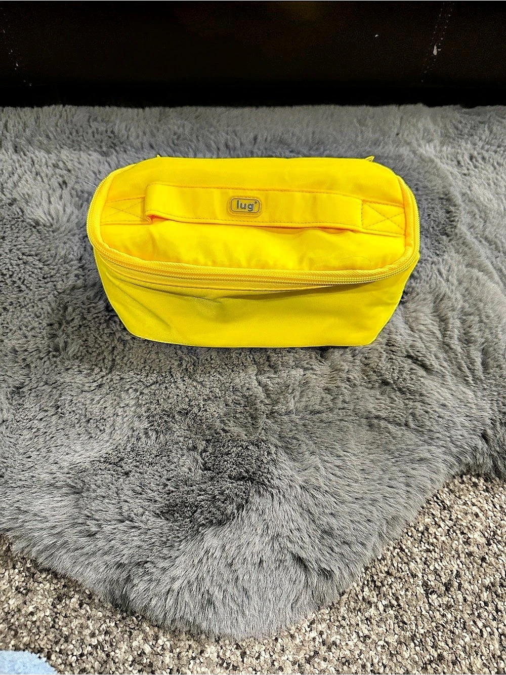 Lug Dolly Cosmetic Case Floral Yellow